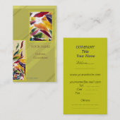 アートグラス葉ファッションクール名刺 名刺 (正面/裏面)