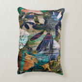 アートグラフィックと水彩秋カラフル アクセントクッション (裏面(縦))