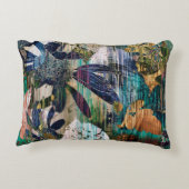 アートグラフィックと水彩秋カラフル アクセントクッション (裏面)