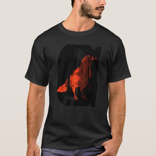 アートグラフィティ芸術的・ロング絵画・ティーズの男達の部屋 Tシャツ (正面)