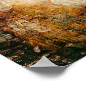 アートグランジフローラヴィンテージ背景テクスチャ ポスター (角)