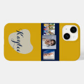 アートコラージスクリプトモノグラムiPhoneケース Case-Mate iPhoneケース (裏面 (横))