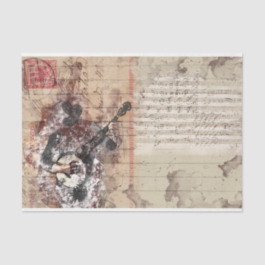 アートコラージバンゴミュージック31デコページ 薄葉紙 (正面)