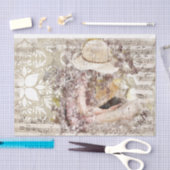 アートコラージュガールミュージック26デコページ 薄葉紙 (クラフト)