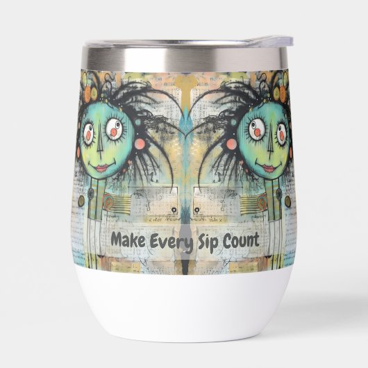 アートコラージュ女性10 (左面)