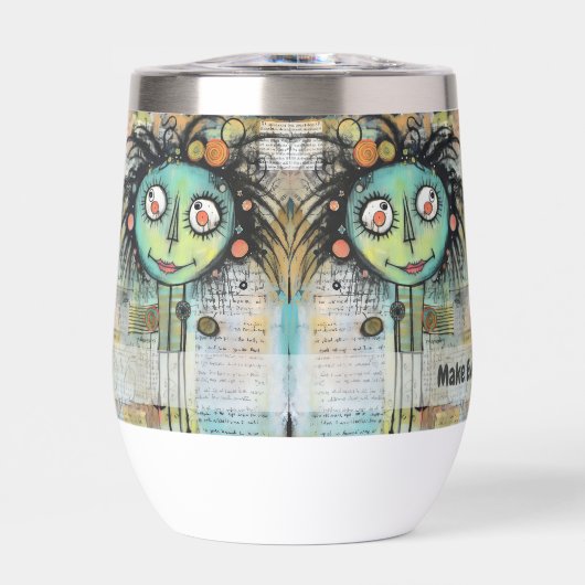 アートコラージュ女性10 (正面)