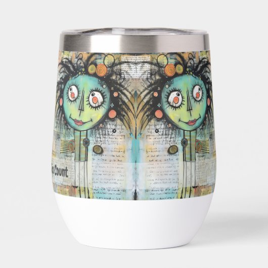 アートコラージュ女性10 (背面)