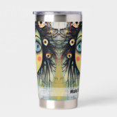 アートコラージュ女性12 保温保冷タンブラー (右面)