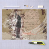 アートコラージュ女性36デコページ 薄葉紙 (クラフト)