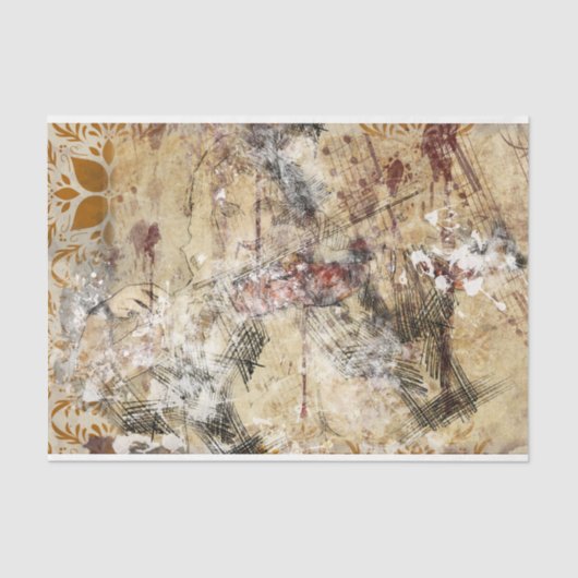 アートコラージュ背景の切り離し 薄葉紙 (正面)