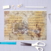 アートコラージュ音楽29デコページティッシュペーパー 薄葉紙 (クラフト)