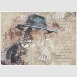 アートコラージュ11ガール20x30デコページティッシュペーパー 薄葉紙