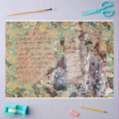 アートコラージュ12背景20x30デコページ 薄葉紙 (クラフト)