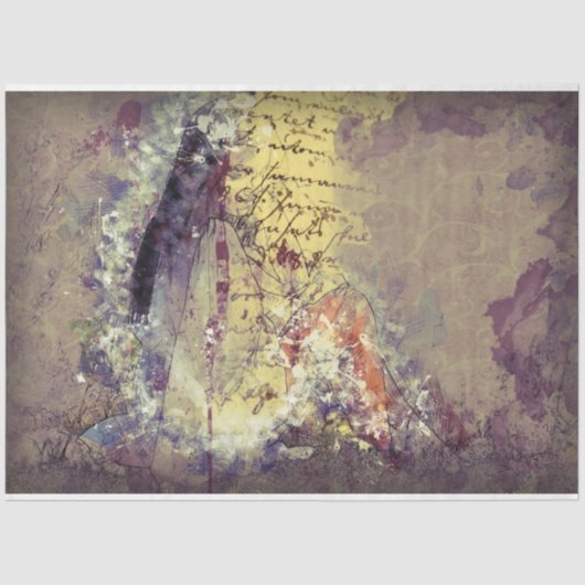 アートコラージュ14背景20x30デコページ 薄葉紙 (正面)