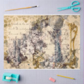 アートコラージュ15背景20x30デコページ 薄葉紙 (クラフト)