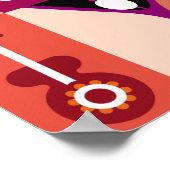 アートコラージュ、ミュージカルヴィンテージイラストレーション。パッチウ ポスター (角)