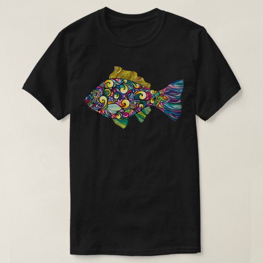 アートコンテンポラリーフィッシュ Tシャツ (デザイン正面)