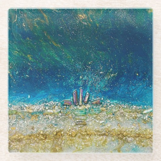 アートコースターズザ・パーフェクトウォーミングホリディギフト ガラスコースター (正面)