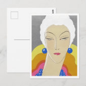 アートゴーユボートェ（1928年）ファッションイラストレーション ポストカード (正面/裏面)