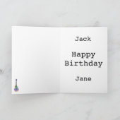 アートサイケデリックセミアコースティックギター10代の少年 カード (内部)