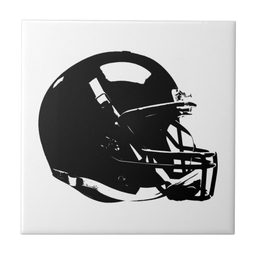 アートサッカーポップ・アートのヘルメットセラミックタイル タイル (正面)