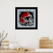 アートサッカーポップ・アートのヘルメット ポスター (キッチン)
