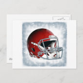 アートサッカーポップ・アートのヘルメット ポストカード (正面/裏面)