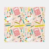 アートサプライオールオーバープリントアートエプロン フリースブランケット (正面(横))