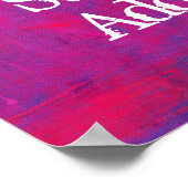 アートサプライ依存症の抽象芸術背景 ポスター (角)