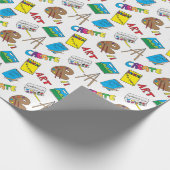 アートサプライ手描きデザイン ラッピングペーパー (角)