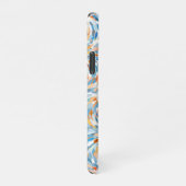 アートサマーカラーお尻絵を描(ばちゃばちゃ)跳ねるアートパターン iPhoneケース (右側)