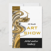 アートショーの宝石店の発売 招待状 (正面)