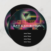 アートショーギャラリー展カスタマイズ開 招待状 (正面/裏面)