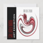 アートショーギャラリー展示カスタマイズジュエリー 招待状 (正面)