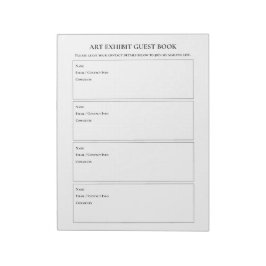 アートショー出展ゲストブック ノートパッド
