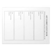 アートショー出展ゲストブック ノートパッド (正面)