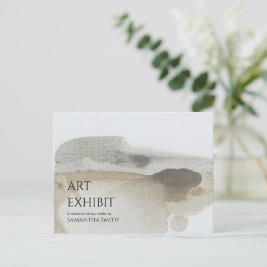 アートショー出展招待状葉書 ポストカード (スタンド正面)