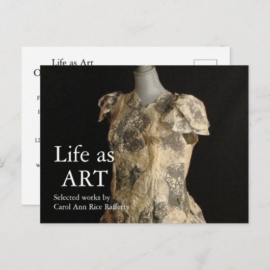 アートショー招待状はがき インビテーションポストカード (正面/裏面)