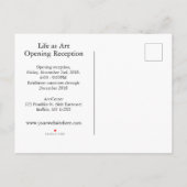 アートショー招待状はがき インビテーションポストカード (裏面)