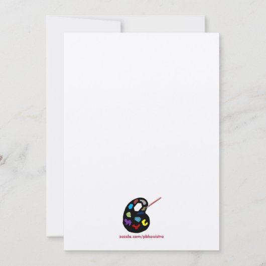 アートショー招待状 招待状 (裏面)