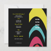 アートショー ギャラリー 展示会 オープニング カスタマイズ 招待状 (裏面)