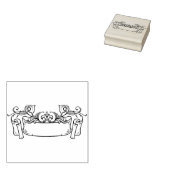 アートシンプルデコヴィンテージリボンスクラップブック作り ラバースタンプ (押印)