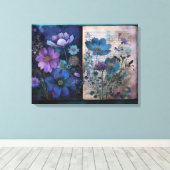 アートジャーナルページ:ヴィンテージブルース キャンバスプリント (インサイチュ (ウッドフロア))