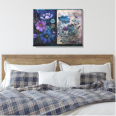 アートジャーナルページ:ヴィンテージブルース キャンバスプリント (インサイチュ (寝室))