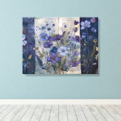 アートジャーナルページ:色あせたブルース キャンバスプリント (インサイチュ (ウッドフロア))