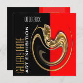 アートジュエリーショー展示ギャラリー カスタマイズ 招待状 (正面/裏面)