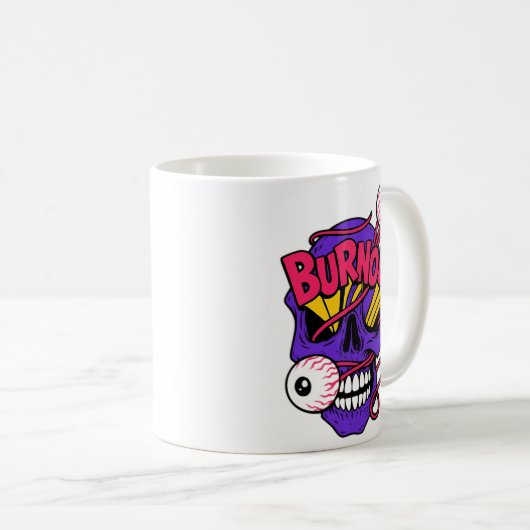 アートスカルとバーンアウト コーヒーマグカップ (正面右)