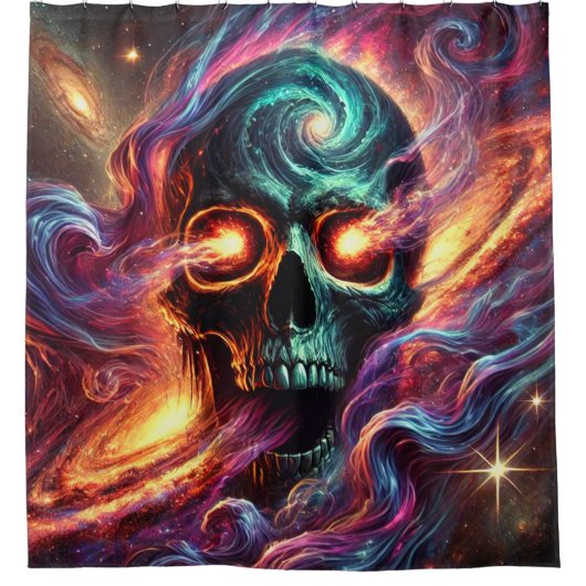 アートスカルデザイン シャワーカーテン (正面)