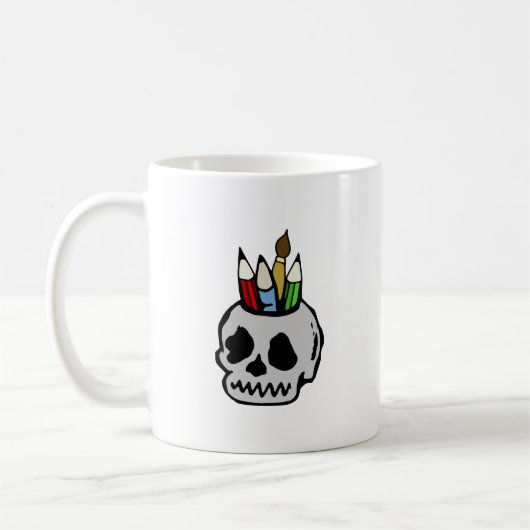 アートスカル コーヒーマグカップ (左)