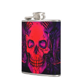 アートスカル フラスク (左)